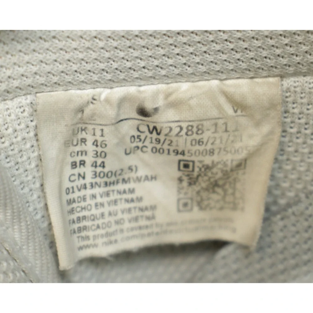 Nike Mens Size 12 White Air Force 1 '07 Triple White CW2288-111 New Laces
